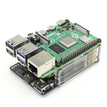 UPS HAT 18650 Power Board with Battery Monitoring for Raspberry Pi 4B 3B+ 3B