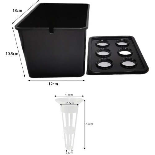 Hydroponic Growing System Indoor Stable Planter Black HotelGrade Hydroponic Kit 2