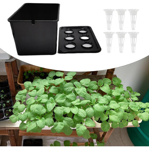 Hydroponic Growing System Indoor Stable Planter Black HotelGrade Hydroponic Kit 1