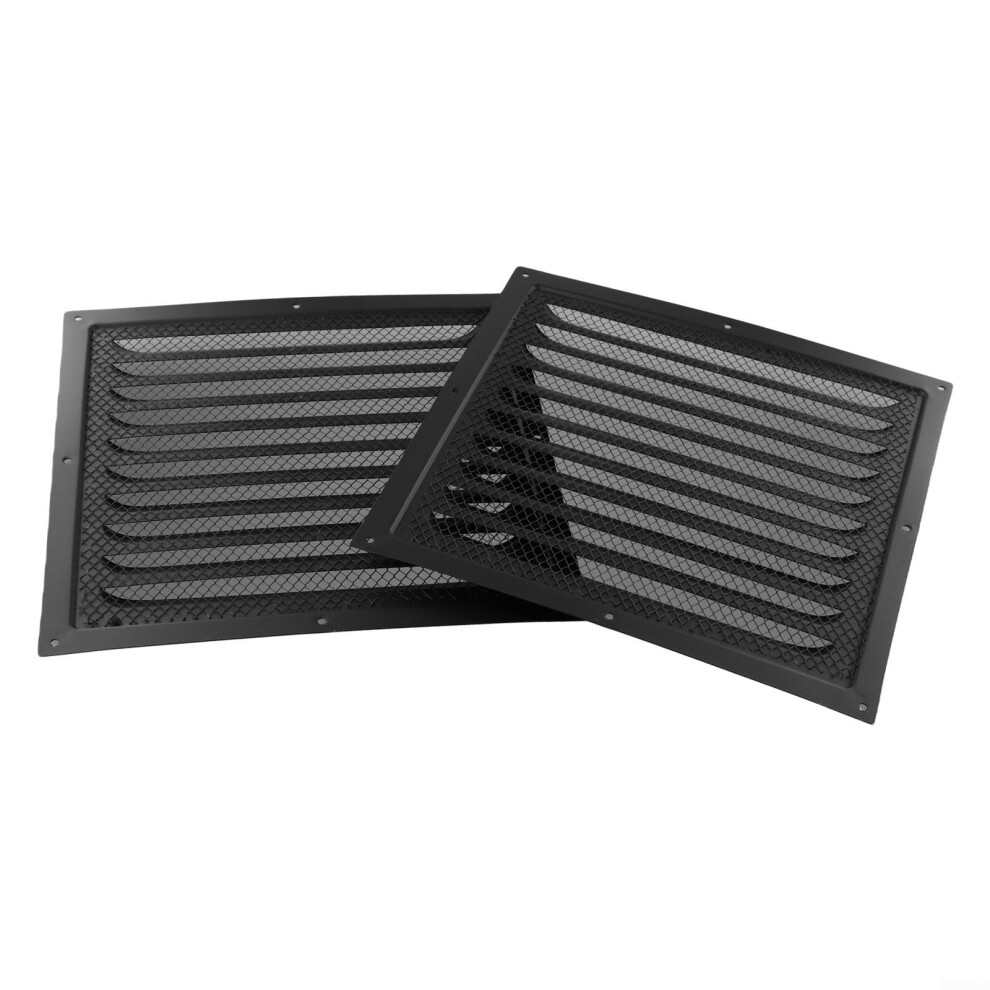 Hvac Vent Cover Stainless Steel Louvered Grille With Screen 25X25cm For Ceiling And Wall 9094768720080