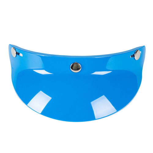 3 Snap-Button Visor for Open Face Motorcycle Helmet Windproof Lens Protector 2