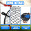 Foldable Soccer Goal Net for Practice, Alloy & Polyester, Fixed Target 6