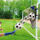 Foldable Soccer Goal Net for Practice, Alloy & Polyester, Fixed Target 5