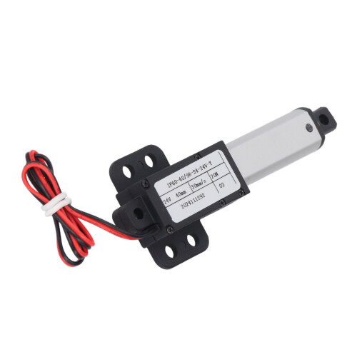 24V Water Resistant Mini Linear Actuator 40mm Stroke 30mm/s Speed 20N Thrust
