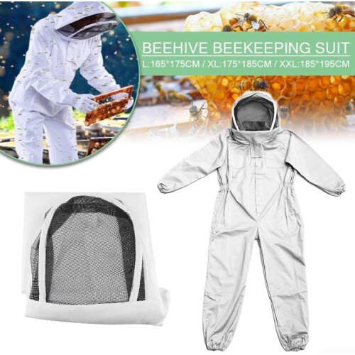 Beekeeper Full Coverage Jacket and Pants Set Cotton Blend Fabric Size XL Beekeeping Protective Gear 2