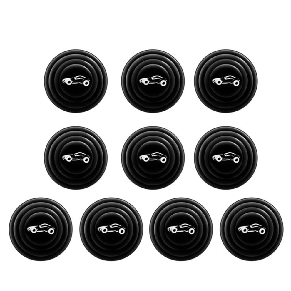 10 Pcs Car Door Shock Absorber Pads Noise Reduction Waterproof Rubber Gaskets Set 9187378757666