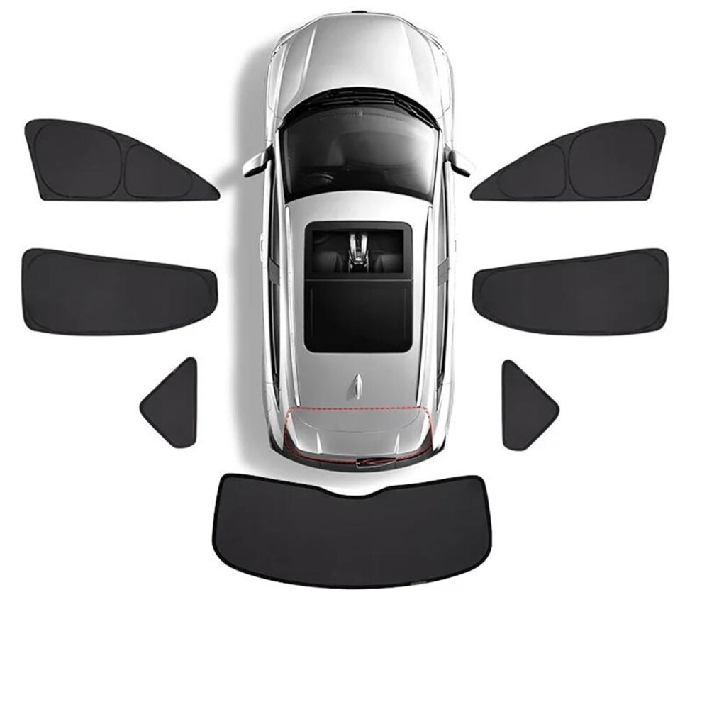Car Sunshade Full Coverage Uv Protection Foldable Rear Window Visor For Vw Sharan 20112022 Black 9094768720851