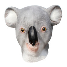 Maschera di animale in lattice per la testa intera, costume di Halloween, forma realistica, ecologica, in lattice naturale, adatta per adulti e