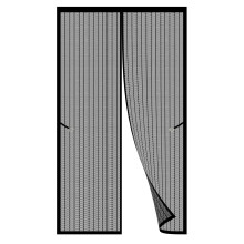 Magnetic Fly Screens for Windows 95 x 260 cm Black Screen Mesh No Drilling or Screwing Easy Install Mosquito Net