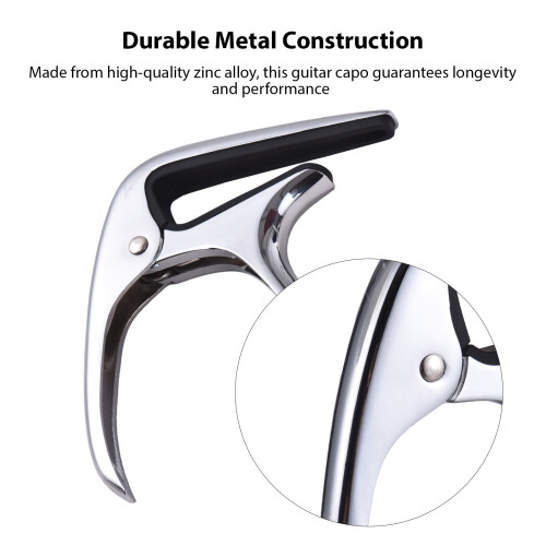 Precision Fit Zinc Alloy Guitar Capo - Ultimate String Protection 2