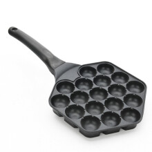 Takoyaki Pan 18 Hole Cast Iron NonStick Japanese Pancake Maker for  Round Shape