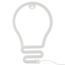 Pink Neon LED Bulb Light Sign for Weddings Parties - USB or Battery