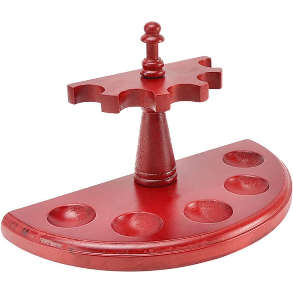Wooden Tobacco Pipe Stand, Pipe Stand Holder, Family Home Pipe Accessories, Color 1, Capacity 5, Wood Material