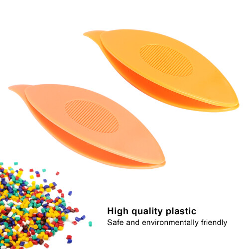 Orange Plastic Tatting Shuttle 2 Pack for Hand Sewing & Knitting DIY Tools 2