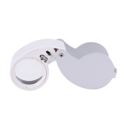 40 X 25mm Lente de Cristal Lupa con LED 2