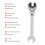 Versatile 12mm Flare Nut Wrench with Adjustable Angle Ratchet 2