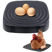 8 Pack Washable Chicken Nesting Pads for Laying Eggs, Nesting Box Liners for Chicken Coop Reusable Chicken Litter Black
