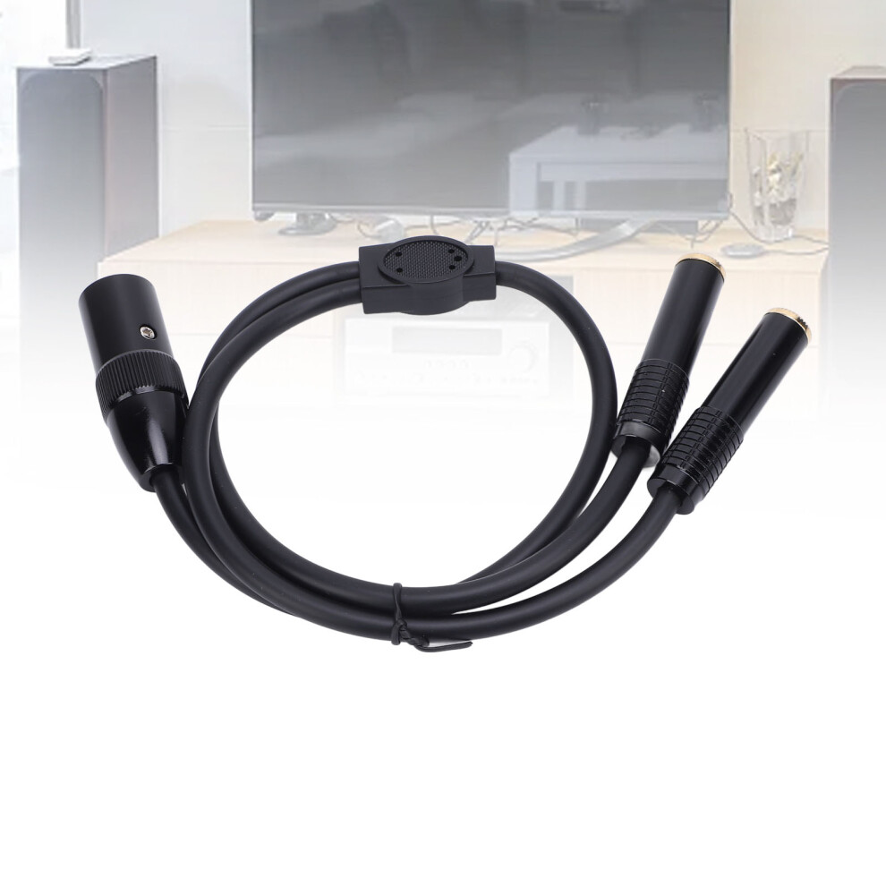 3Pin Xlr Male To Dual 6.35Mm Stereo Y Splitter Cable 0.5M 7641378334422