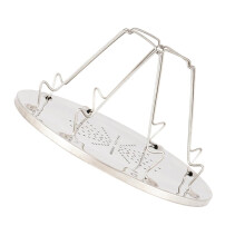Stainless Steel Toast Warming Rack For Camping And Outdoor Toaster BBQ And Kitchen Use Silver