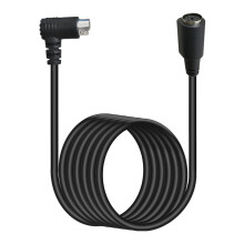 Male To Female SVideo 5Pin Cable, LShaped 90Degree DIN, 1.8m Length, Home Theater And Travel Use