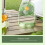 Small Desk Fan with ThreeSpeed Wind Control, Quiet Green Foldable WallMount Design with Light 2