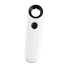 Handheld Magnifying Glass With Dual LED Lights Identification Loupe For Jewelry Stamps And Hobbies Comfortable Grip