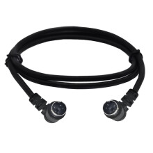Mini DIN 5Pin Male To Male S Video Audio Extension Cable 0.5m Compatible With S Video Devices