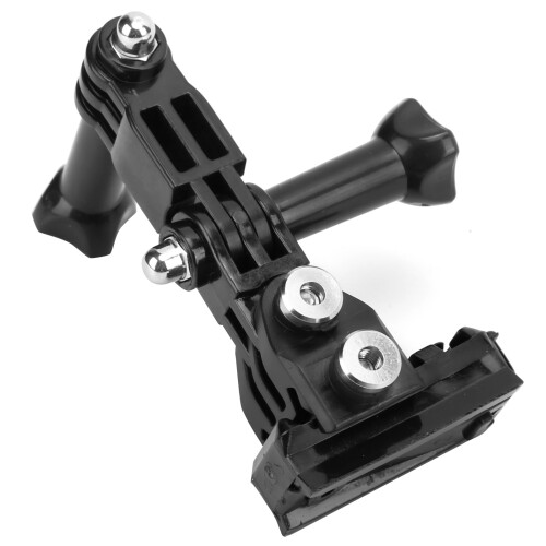 20MM Side Rail Helmet Camera Mount Bracket, Adjustable, Metal, Black 2