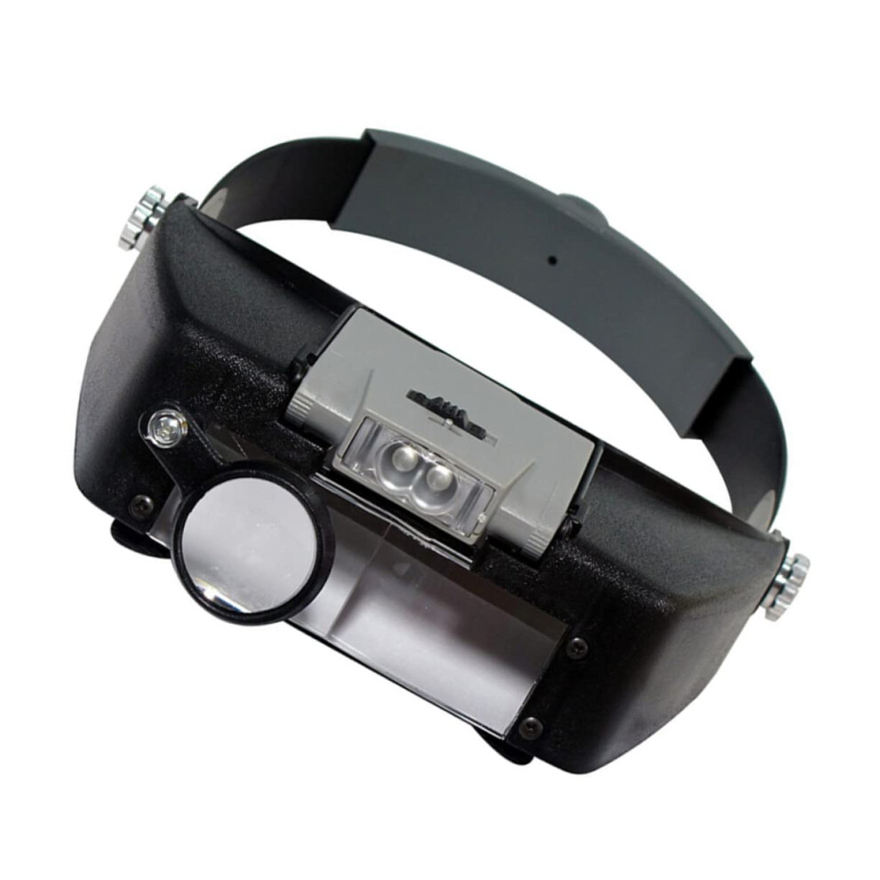 Head Mounted Magnifier LED Magnifying Glass for Reading, Portable Magnifier for Glasses