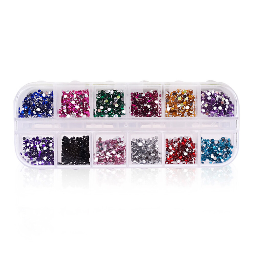 Colorful Gems For Resin Nail Diamonds Crystal Rhinestones Flatback Rhinestones Versatile Rhinestones Small Nail Charms Nail Art Decoration Crafting