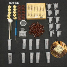 Kit de Apicultura em Plástico Atóxico, Copos para Postura de Abelha Rainha, Kit de Criação de Rainhas para Maior Eficiência na Apicultura,