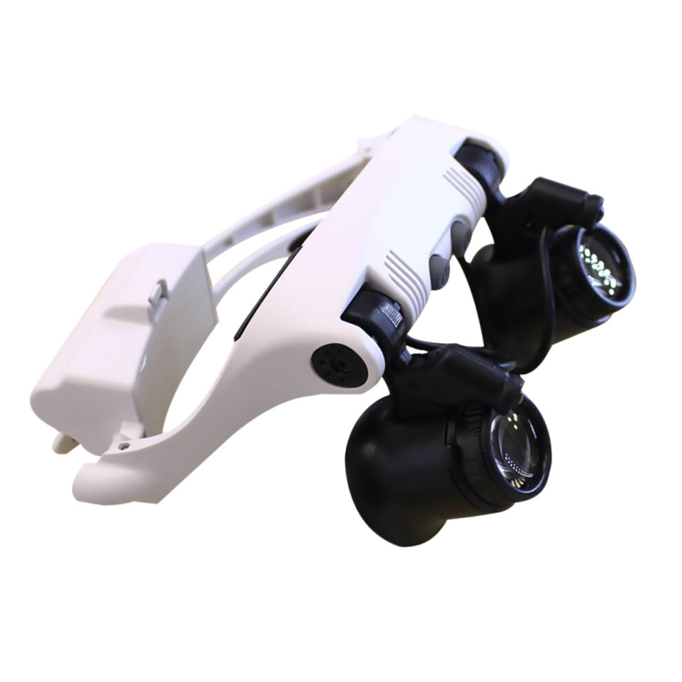 Light/White Ed Magnifying Glass Clipon Magnifier With Led For Jewelry Loupes