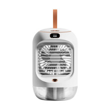 Portable USB Fan with Water Spray, 3 Speeds, Night Light, 360 Rotation, Rechargeable 280mL Tank