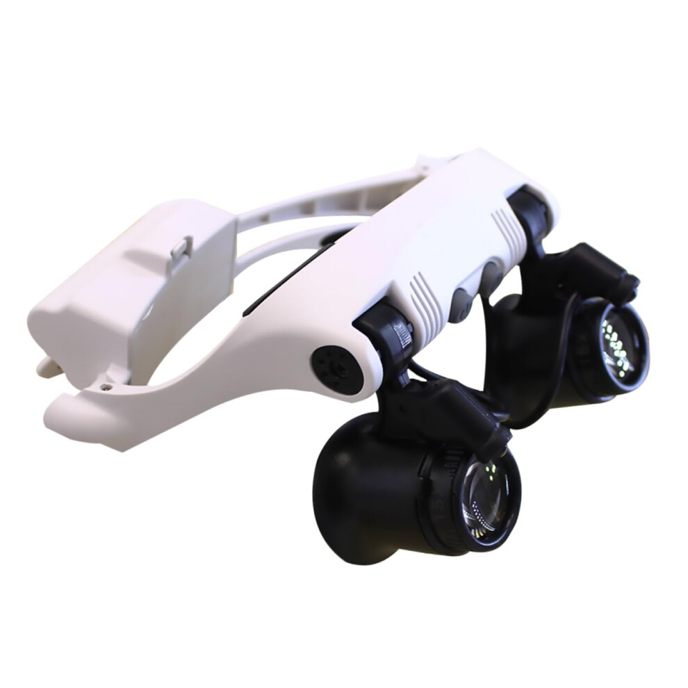 Light/White Ed Magnifying Glass With Led Clipon Magnifier, Bench Magnifier, Headmounted Magnifier, Jewelry Loupe,