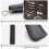 Leder-Maniküre-Set-Etui, Pflegeset-Organizer, leere 4