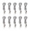 10PCS Heavy Duty Rubber Elastic Rope with Hooks, 1.5m Secure Tie Down String 2