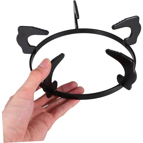 Gas Stove Wok Ring Holder Cast Iron Rectangular Support for Cooktop Stability 2