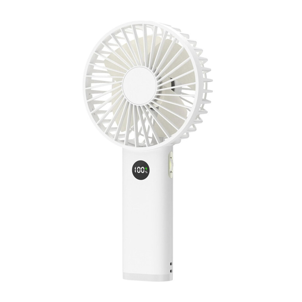 Portable Quiet Handheld Fan With Led Display, Rechargeable Cooling For Bedroom, Office And Outdoor 9199774471923