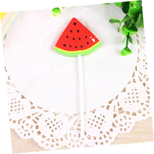 Fruit Shaped Pencil Erasers 6Piece Set Assorted Fruit Pattern Stationery For Students School Supplies 2