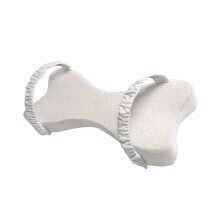 Ergonomic Memory Foam Knee Pillow For Side Sleepers Pressure Relief Breathable Adjustable Removable Cover Light Grey