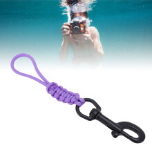 Scuba Anti-Lost Lanyard Stainless Steel Hook Underwater Diving Rope