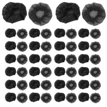 1200 Pcs Black Disposable Microphone Covers Karaoke Anti- Mic Cover Dust-Proof Accessories