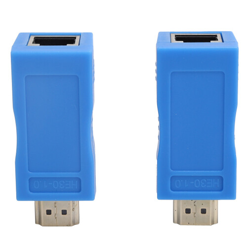 HDMI Repeater Over Cat5e Cat6 Network Cable, HDMI Extender Transmitter And Receiver With POC Function And EDID Copy Function Supports 1080P 3D Video 2