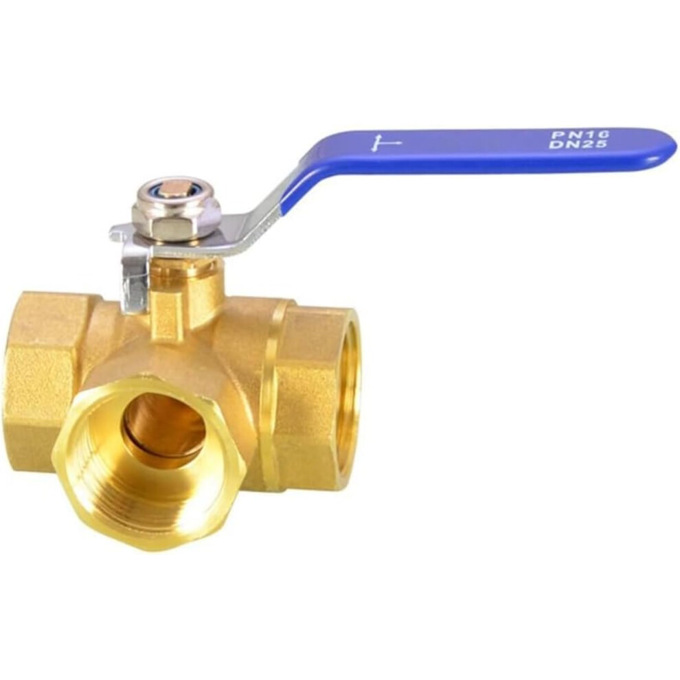 3/4 Inch Dn20 3Way Tport Brass Ball Valve With Stainless Steel Handle For Leakproof Flow Control 9199774472678