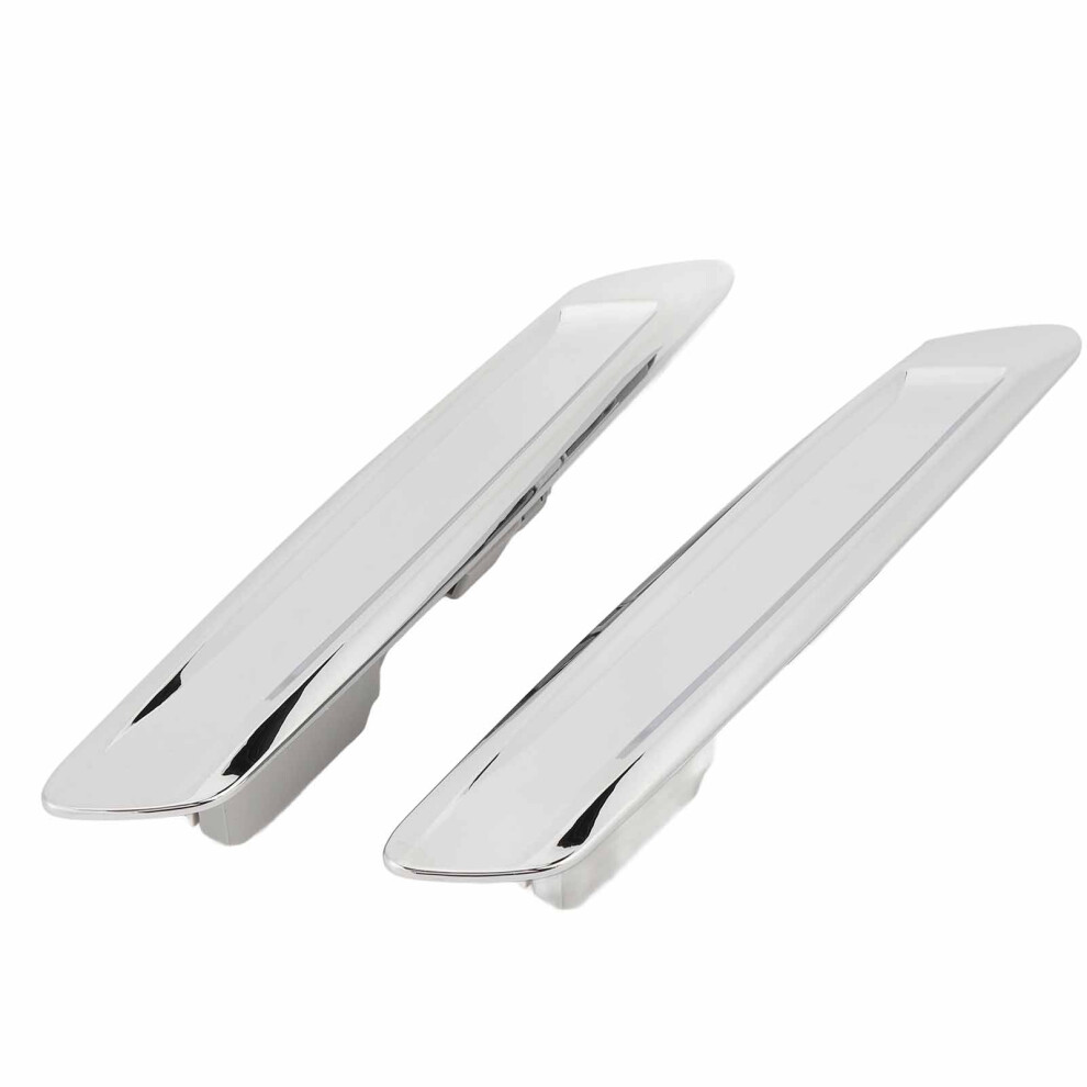Pair Chrome Side Mudguard Trim Finisher For 5 Series F10 F11 2014-2018 8411378351151