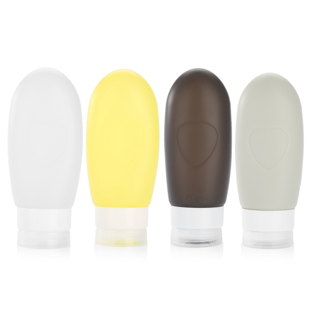 Leak Proof Travel Bottles for Toiletries TSA Approved Containers Set, Refillable Silicone Squeeze Bottles Eco Friendly Travel Size BPA Free Cosmetic