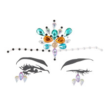 Rhinestones For Makeup Eyes Face Sparkling Stones Festival Look Glue Free Easy To Apply Peel Off Facial Decorative Face Jewels Body Face Jewels Stick