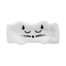Soft Plush Sleep Mask Cute Design Fluffy Sleep Mask Ultimate Comfort Lightweight Multi-Functional Skin Friendly Adjustable Eye Cover For Kids Women