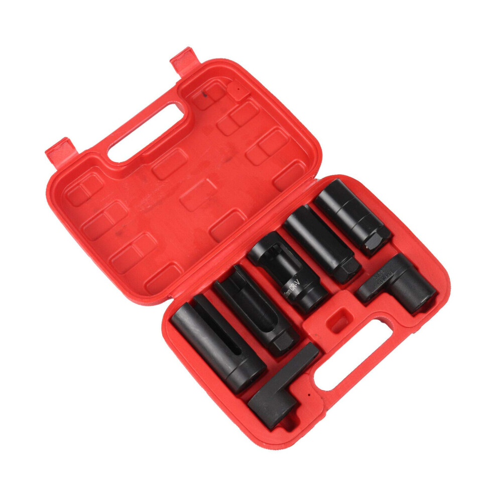 7Pc Oxygen Lambda Sensor Socket Removal Set Tool Kit Engine 22Mm/27Mm/29Mm Socket Sizes For O2 Sensor Replacement 1520 9094768724859