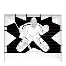 Hockey Net Goalie Target Heavy Duty Shooter Trainer Attach To Any Metal Goal Outdoor Training Accessory
